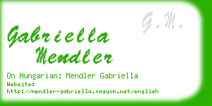 gabriella mendler business card